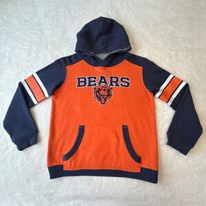 Chicago Bears NFL Youth Medium Hoodie Orange Navy Colorblock Football Fan
